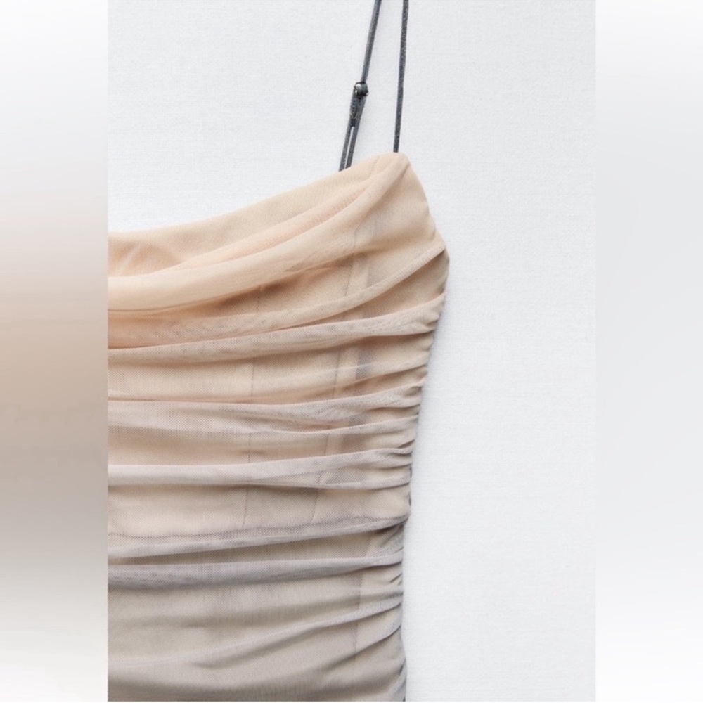 Zara Ombre Midi Dress in Blush and Gray - Picture 9 of 12